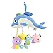 Holibanna Cochecito Recién Nacido Cuna Juguete Colgante Juguetes Sonajero para Bebé Juguetes Sonajero Colgante Animal Juguete de Peluche de Animal Marino (Delfín con Colgante de Color