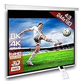 BEDIENUNG : Die Bedienung der Leinwand erfolgt entweder mit Hilfe der Wandsteuerbox oder mit der im Lieferumfang enthaltenen Funkfernbedienung. Die Fernbedienung verfügt über alle Funktionen um die Leinwand ganz ein- bzw. auszufahren oder auf einer beliebeigen Position zu stoppen. Die gewünschte Endposition des Tuches kann einfach über die entsprechende Einstellschraube dauerhaft festgelegt werden. Dadurch wird die erneute Suche nach der richtigen Position des Leinwandtuches überflüssig.