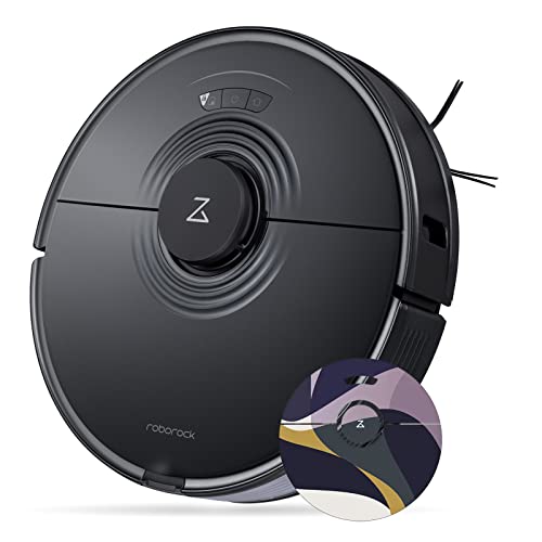 Roborock S7 Saugroboter mit Aufkleber,3000 Schwingungen pro Minute,2500 Pa Absaugung,App-Sprachsteuerung,Intelligente Routenplanung & Erkennungsfunktion(Schwarz)…