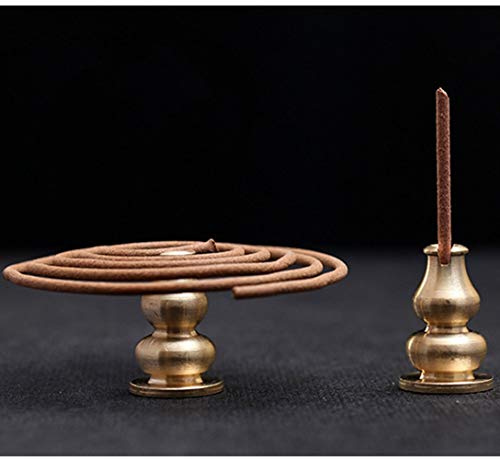 Guvveaz Alloy Incense Holder Burner (Stick/Cone/Coil Incense) Ash Catcher Tray Bowl With Incense Stick Holder With Fireproof Cotton As Gift #TOP6