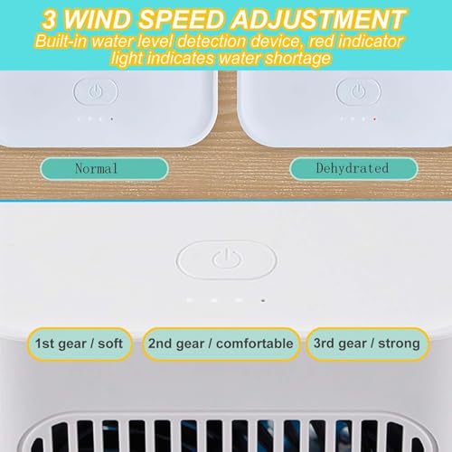 Cubrecolchón de refrigeración para camping y dormitorio con ventilador evaporativo 6