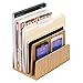 MobileVision Bamboo Desktop File Folder Organizer and Paper Tray, 5 Slots