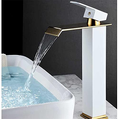 Grifo de baño mezclador dorado y tinto negro para lavabo de diseño en suites de hotel y hogar