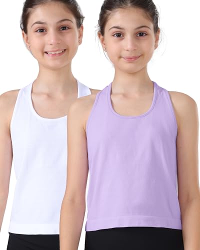 Attifall Grils regata canelada costas nadador sem costura crop top para meninas adolescentes atlétic