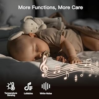 Arenti Baby Monitor, Smart WiFi 6 Baby Camera with 5-Inch Upgraded Wireless Display, 360° View, Auto-Night Vision, Temperature Sensor, Sound & Motion Detection, 2 Way Audio, VOX Mode (B2)