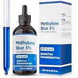 Methylene Blue Pharmaceutical Grade 4.06 oz 120ml – USP Grade 5% Solution with Balanced Electrolyte –No Alcohol-No Formaldehyde