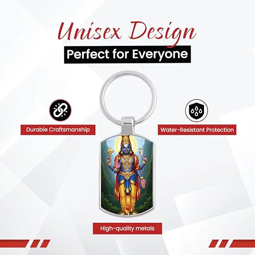 Image of Stylish Metal Keychains with Permanent Glossy Print - Inspirational Quotes & Spiritual Designs - Perfect Key chains for loved ones, Personal Use, Gifts & Return Gifts