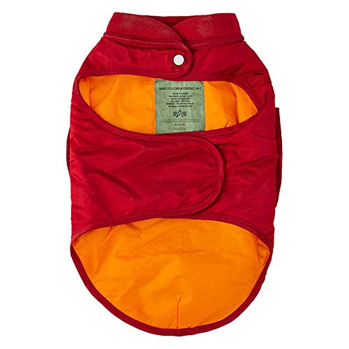 Alpha Industries MA-1 Dog Jacket Backprint, RBF Red, L