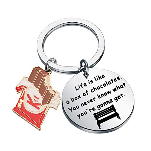 Bracelet porte-clés Forrest Gump, cadeau idéal pour les cinéphiles