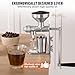 VEVOR Manual Oil Press Machine, Stainless Steel Oil Extractor Machine, Detachable Oil Presser for Effortless Cleaning, Household Oil Expeller for Pressing Peanuts, Sesame Seeds, Rapeseed, Tea Seeds
