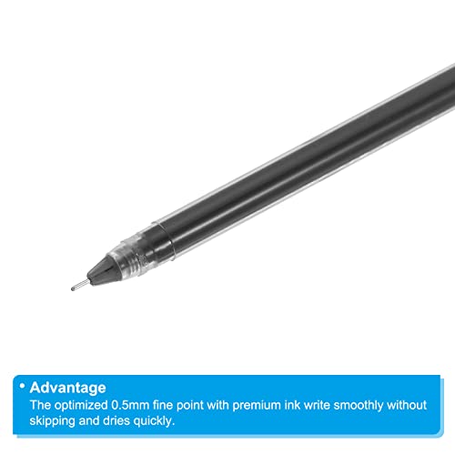 Bolígrafos de gel negro PATIKIL, pack 30 unidades 0.5mm miniatura 4