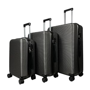 my Travel Bag MY TRAVEL BAG Hartschalen-Koffer Trolley Reisekoffer (Handgepäck-Mittel-Groß-Set) 4 Doppel-Rollen (3er Set, Anthrazit) my Travel Bag MY TRAVEL BAG Hartschalen-Koffer Trolley Reisekoffer (Handgepäck-Mittel-Groß-Set) 4 Doppel-Rollen (3er Set, Anthrazit)