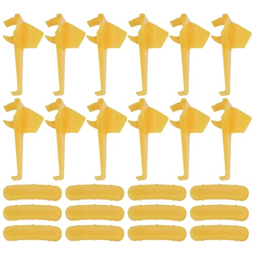 ECSiNG 12 ensembles de protecteur pour machine de changement de pneu de voiture - Tête de canard en nylon pour montage/démontage - Insert de protection de...