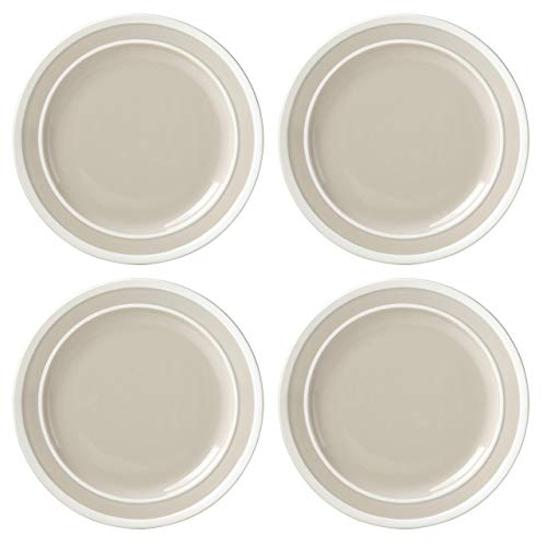 Kate Spade Sculpted Stripe Beige 4Pc Dinner Plate Set, 9.60 LB, Brown
