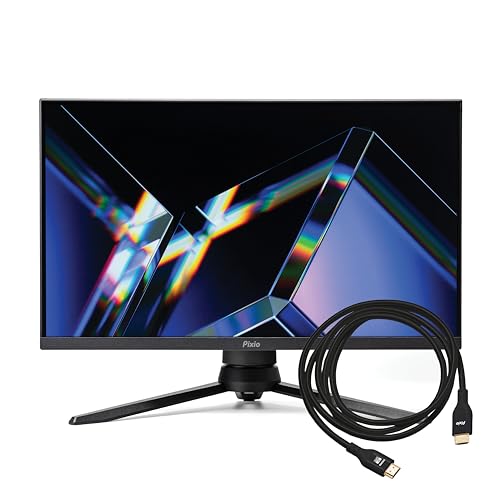 Image of Pixio PX24Q PRO 24 inch 180Hz 1440p Fast IPS Panel 1ms GTG Gaming Monitor with HDMI 2.1 Cable Ultra Certified Ultra High Speed 6FT 8K 60Hz 4K 120Hz Nylon Braided
