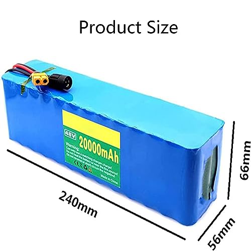 Bateria De Lítio 48V 20Ah 13S3P E-Bike Com Proteção De Carga E Descarga Para Scooters De Bicicleta E