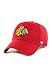 NHL Chicago Blackhawks '47 Brand Clean Up Adjustable Hat, Red, One Size