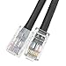 Cable Central LLC (10 Pack Cat5e Black Copper Ethernet Patch Cable, Bootless, POE Compliant, 6 inch