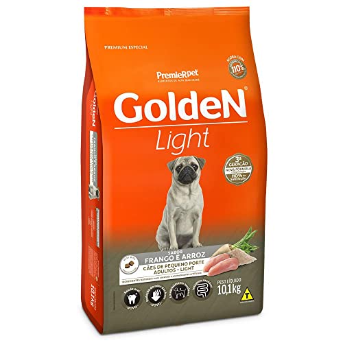 Ração Golden Fórmula Para Cães Adultos Light Mini Bits Sabor Frango e Arroz 10,1 Kg