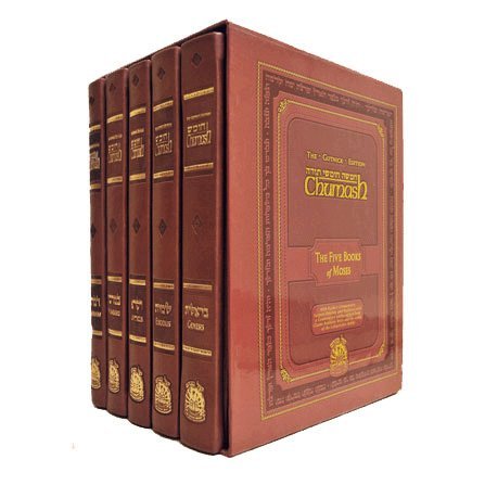 Chumash The Gutnick Edition 5 Vol. Torah Set.Genesis Leviticus Deuteronomy Exodus Numbers