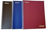Top Flight Wired 3-Subject Wirebound Notebook (Pack of 3)