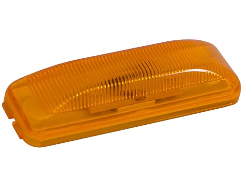 Marqueur rectangulaire 2 LED ambre 9,5 cm étanche et lumineux - 2