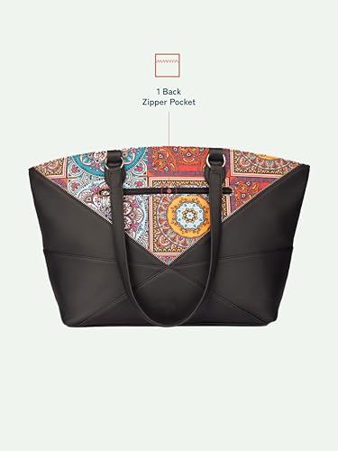 Image of ZOUK Rhea Kapoor Tote Bag - | Elegant Vegan Leather Tote for Women |