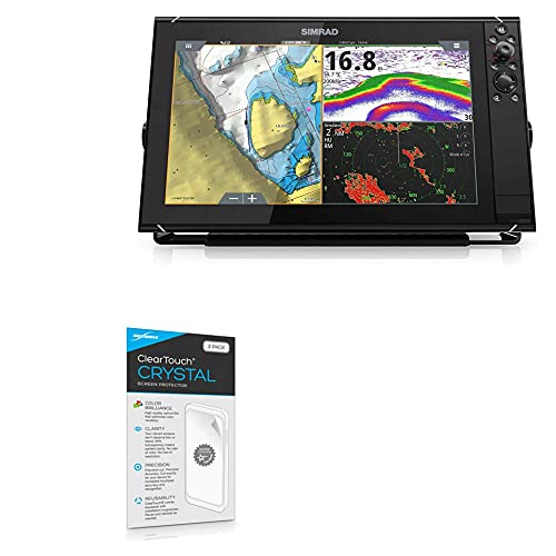 BoxWave Screen Protector Compatible with Simrad NSS16 Evo3 (Screen Protector ClearTouch Crystal (2-Pack), HD Film Skin - Shields from Scratches for Simrad NSS16 Evo3