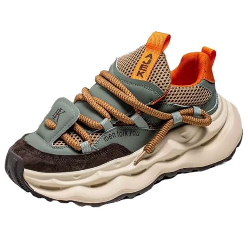 Mens Vintage Chunky Sneakers: Soft Sole, Anti-Slip, Durable, Breathable