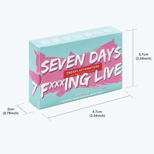 Image of Positive Affirmation Cards - 49 Daily Sweary Motivational Cards With 7 Symbol Energies, Boost Your Inner Badass And Achieve Your Goals, Mindfulness Inspirational Meditation Cards For Stress Relief