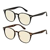 Blue Light Blocking Anti Glare Blocks Harmful Blue Light and UV Rays Computer Game Glasses Set of 2
