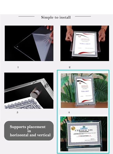 Cadre acrylique double panneau pour protéger et valoriser vos documents et menus A4 - 6
