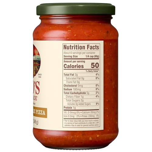 Image of Rao's Homemade Roasted Garlic Pizza Sauce Made with Italian Tomatoes, 12.3 oz (Pack of 2)