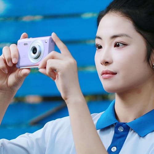 Appareil photo numerique 4k compact violet cadeau pour ado - 4