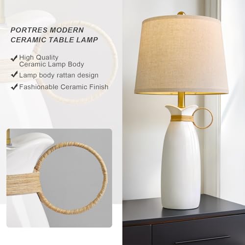 Portres27ceramictablelampsforbedroomlivingroommodernlampbedsidenightstandlamplargefarmhouserusticbohoretrovintagetablelamplighthomeofficedeskdecogifts Urban Country Home Decor Portres 27 ceramic table lamps for bedroom living room modern lamp bedside nightstand lamp large farmhouse rustic boho retro vintage table lamp light home office desk deco gifts urban country home decor