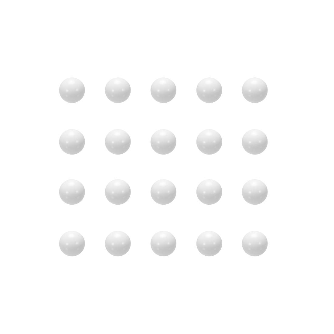 Boules en plastique 6mm POM de 100 pièces pour fabrication artisanale de bagues de haute précision