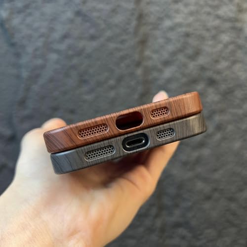 Étui de chargement sans fil magnétique marron pour iPhone 12 Pro Max - 2