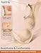 Vertvie Womens Wireless Bra Push Up Lift, Seamless No Underwire Plus Size Full Coverage T-Shirt Bralette Minimizer Bras(Nude,36D)