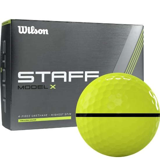 Wilson Staff Model X Yellow AlignXL Golf Balls