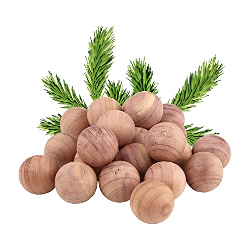 D.A.Y. Republic 12pc Cedar Moth Balls - Mothballs for Wardrobes and Drawers, Natural and Sustainable, Moth Repellent Cedarwood, Diminishes Mustiness and Moisture