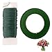GWAWG Florist Arrangement grüne Bänder Draht-Kit für Blumenarrangements DIY Blume Arrangieren Zubehör Floristik Drähte Kranz Making Supplies(17.78INCH und 10.63INCH)