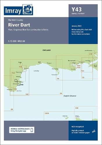 Imray Chart Y43: River Dart (Small Format) (Y Charts): The West Country: 43
