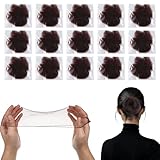 Giantree 50 Stück Bun Netze, Haarnetz Dutt Unsichtbare Haar Netze Wiederverwendbare Feinmaschig Ballettbrötchen Haarnetz Haarnetze Elastische für Krankenschwestern, Tänzerin, Flugbegleiter (Braun)