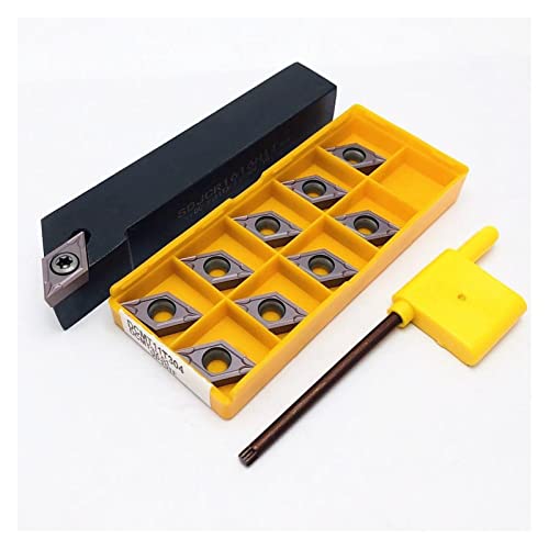 Juego de Porta Herramientas Torno SDJCR con 10 Inserciones DCMT miniatura 4
