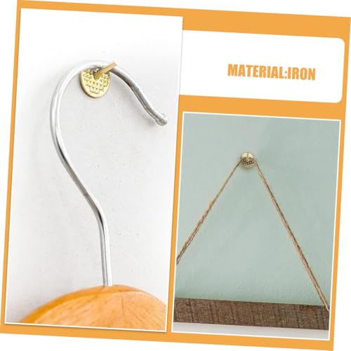 Image of HOMSFOU 50pcs Gold Flower Picture Frame Hanging Hooks Set Decorative Photo Nails for Wall Art Picture Hangers for Drywall Easy Installation for Home and Office
