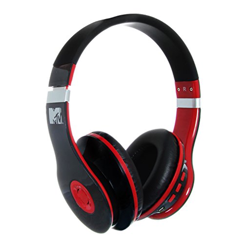 Preisvergleich Produktbild MTV 1773 Bluetooth Headphone schwarz / rot