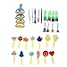 Produktbild 30er Set Mehrfarbig Strukturpinsel Schwamm Pinsel Stempel Kinder kreativ DIY Zeichnen Kinderpinsel Malpinsel Schwammbürsten DIY Handwerksprojekte zu machen