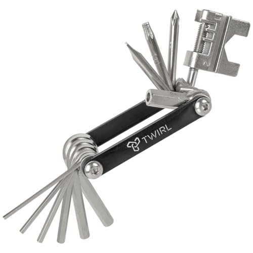 Miniatura 5 de Herramienta para bicicleta TWIRL, 13 funciones, acero, compacta, juego de herramientas para bicicleta