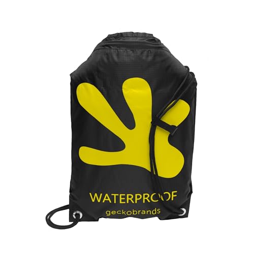 Image of geckobrands Embark 10L Drawstring Backpack - Waterproof, Lightweight Dry Bag for Beach, Hiking, and Light Water Activities