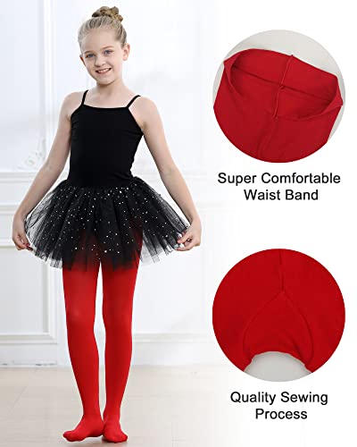 Stelle Girls Ballet Dance Students School Footed Tight (Toddler/Little Kid/Big Kid) (Red, Xxs) #TOP2